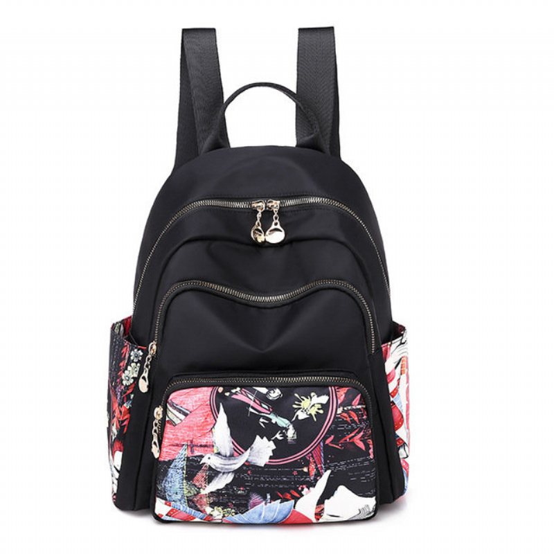 Prosty I Stylowy Plecak O Dużej Pojemności Girl Casual Light Oxford Cloth Bag Trend Wild Shopping Backpack