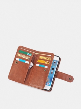 Pu Leather 9 Miejsc Na Karty Casual Iphone7 / 7plus / 6/6plus / S7 / S7 Edge Etui Na Telefon Portfel Pakiet Kart Dla Mężczyzn