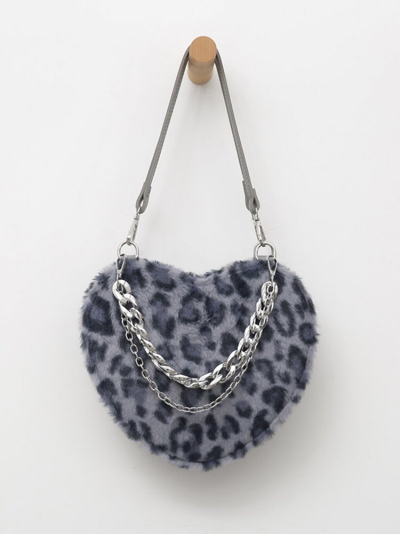 Torebka Damska Dacron Casual Leopard Chain Crossbody