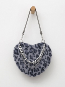 Torebka Damska Dacron Casual Leopard Chain Crossbody