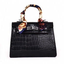 Torebka Damska Faux Leather Casual Crocodile Pattern Crossbody Torba Na Ramię