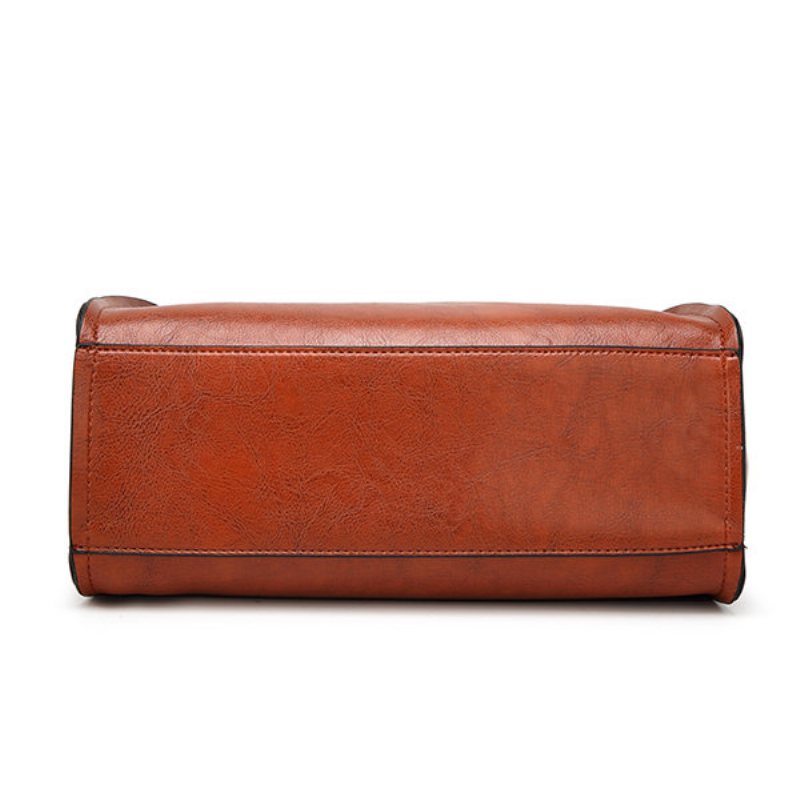 Torebka Damska Retro Pu Leather Torebki Na Ramię O Dużej Pojemności