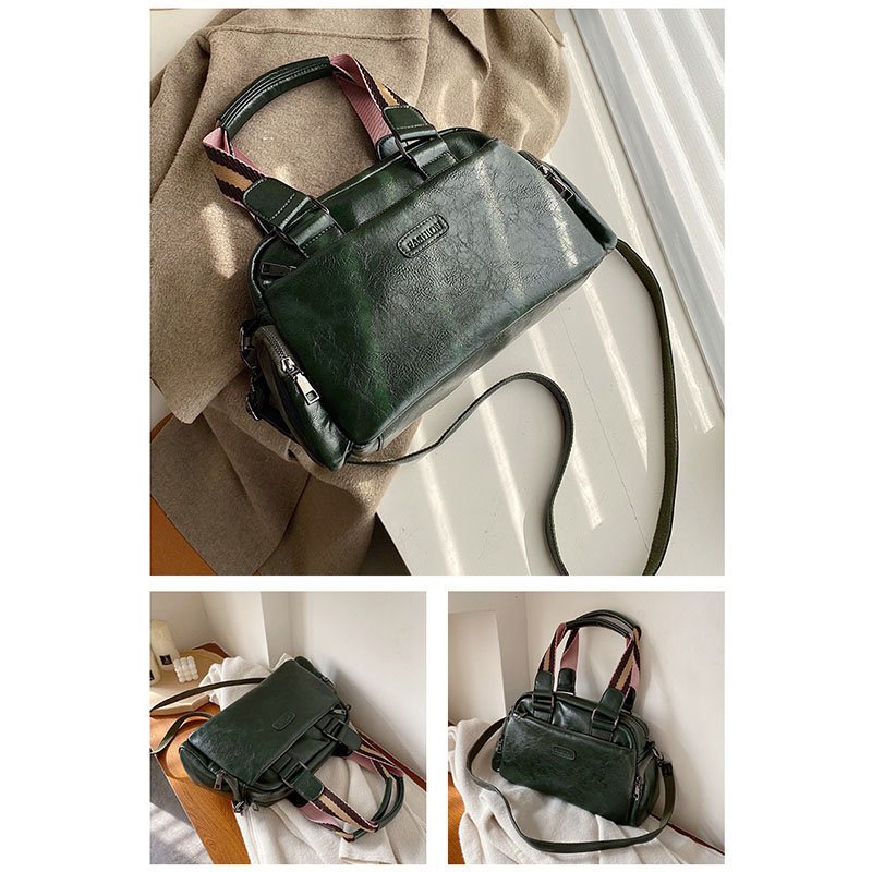 Torebka Damska Vintage Pu Skórzana Na Ramię Torba Crossbody