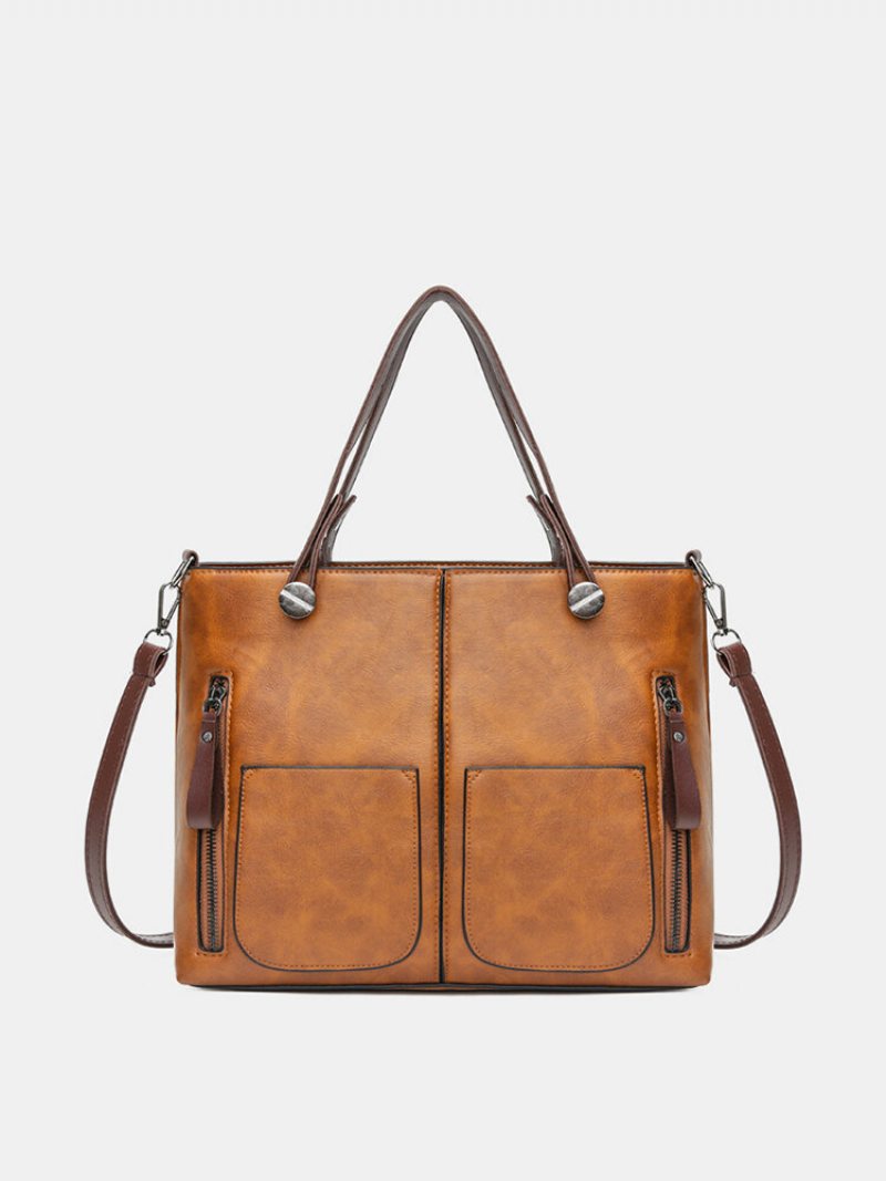 Torebki Damskie W Stylu Vintage Ze Sztucznej Skóry Torby Na Ramię Crossbody