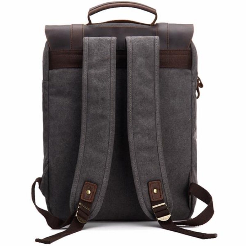 Vintage Canvas 15-calowa Torba Na Laptopa Commuter Bag Plecak Dla Mężczyzn I Kobiet