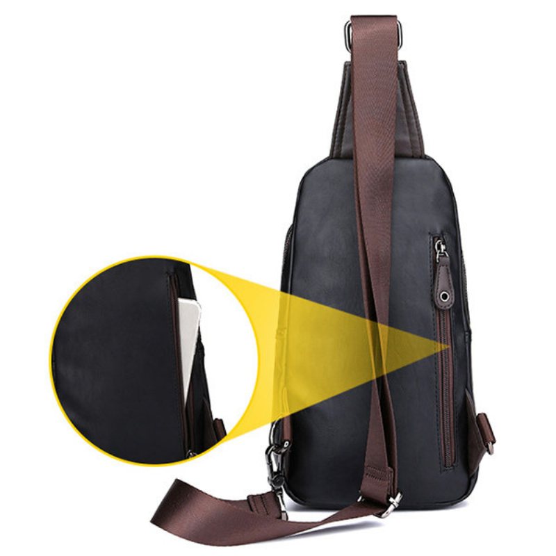 Vintage Outdoor Casual Sport Sling Bag Torba Na Klatkę Piersiową Crossbody Dla Mężczyzn