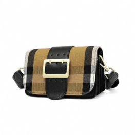 Wysokiej Jakości Skórzana Torba Crossbody New Fashion Plaid Leather Cow Bag Z Regulowanym Paskiem Na Ramię Women Bag