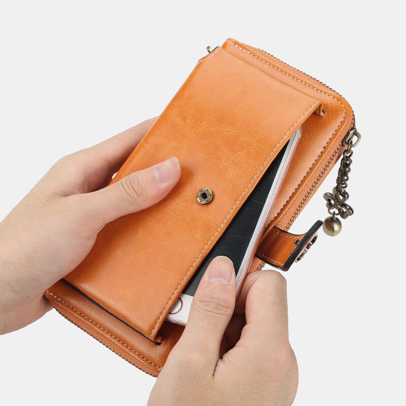 Zipper Casual Card Holder Phone Bag Portfel Torebka Dla Kobiet