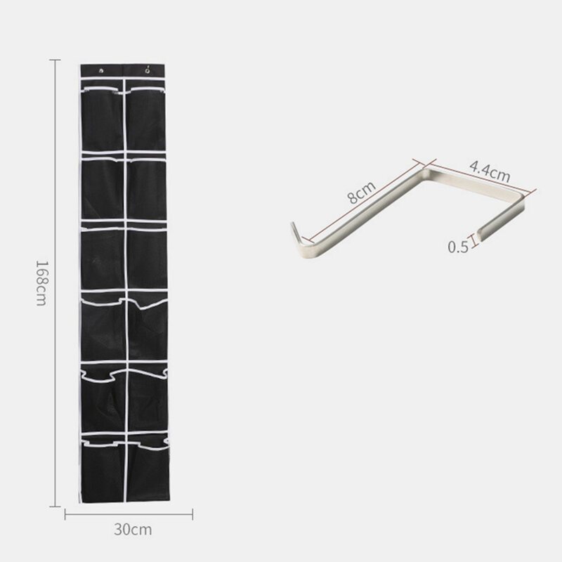 12 Siatkowe Drzwi Za Wiszącą Torbą Do Przechowywania Butów Kieszonkowe Klapki Z Tkaniny Siatkowej Wykończenie Włókninowej Torby Do