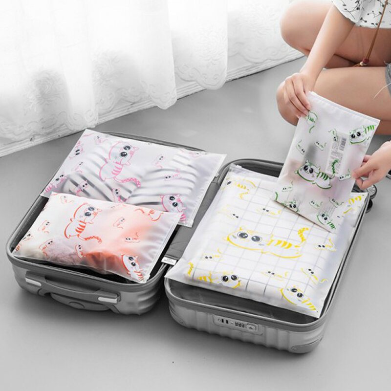 Cute Cat Travel Wodoodporna Torba Do Przechowywania Garnitur Odzież Bielizna Buty Wash Makeup Sub Pack Podróżna Do