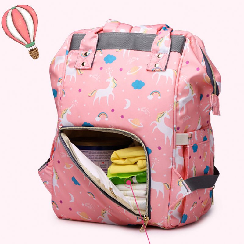 Jednorożec Torba Mumia Plecak Duża Pojemność Fashion Baby Bag Out Bag