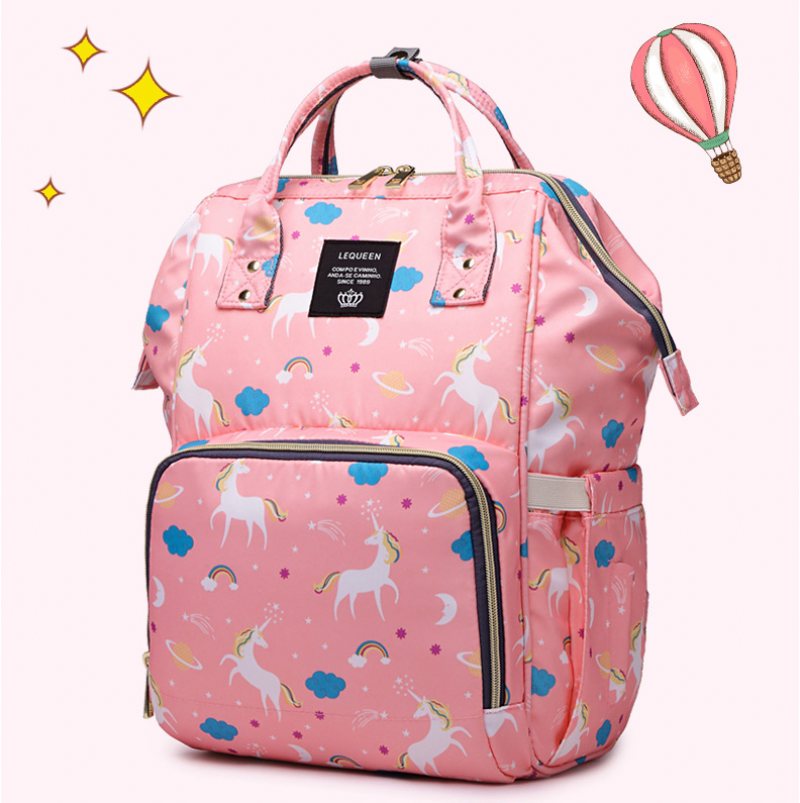 Jednorożec Torba Mumia Plecak Duża Pojemność Fashion Baby Bag Out Bag