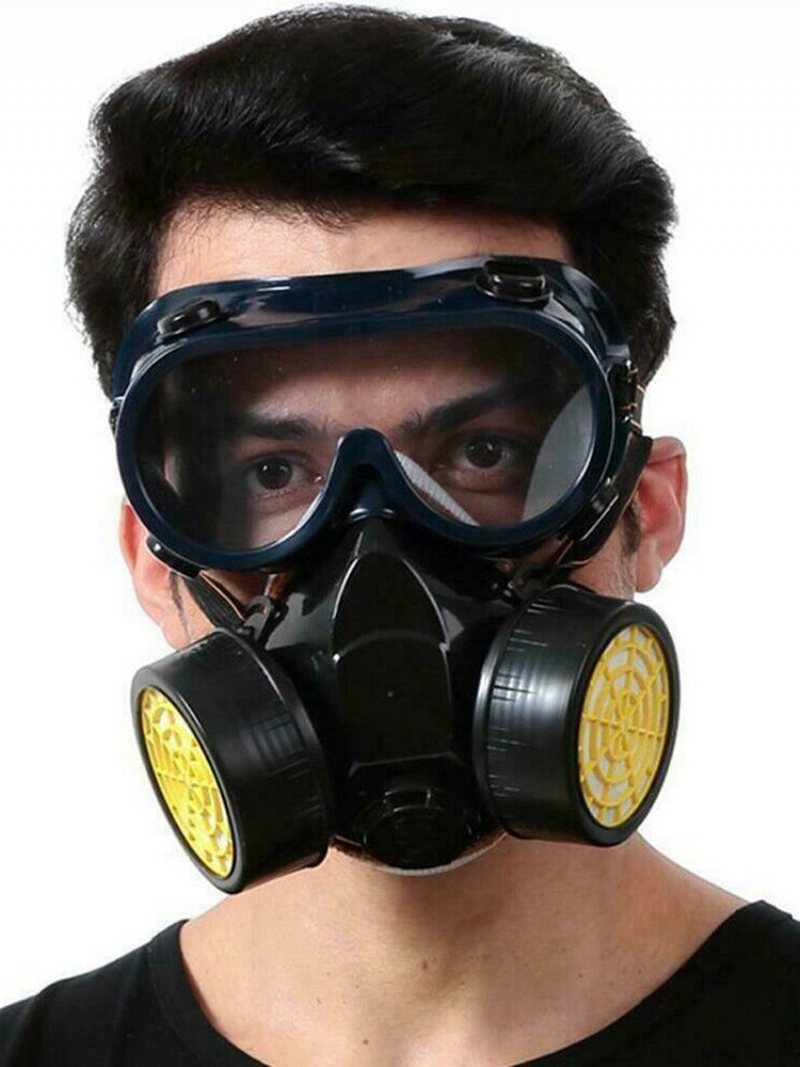 Maska Przeciwgazowa Filtr Ochronny Respirator Chemiczny Przeciwpyłowa