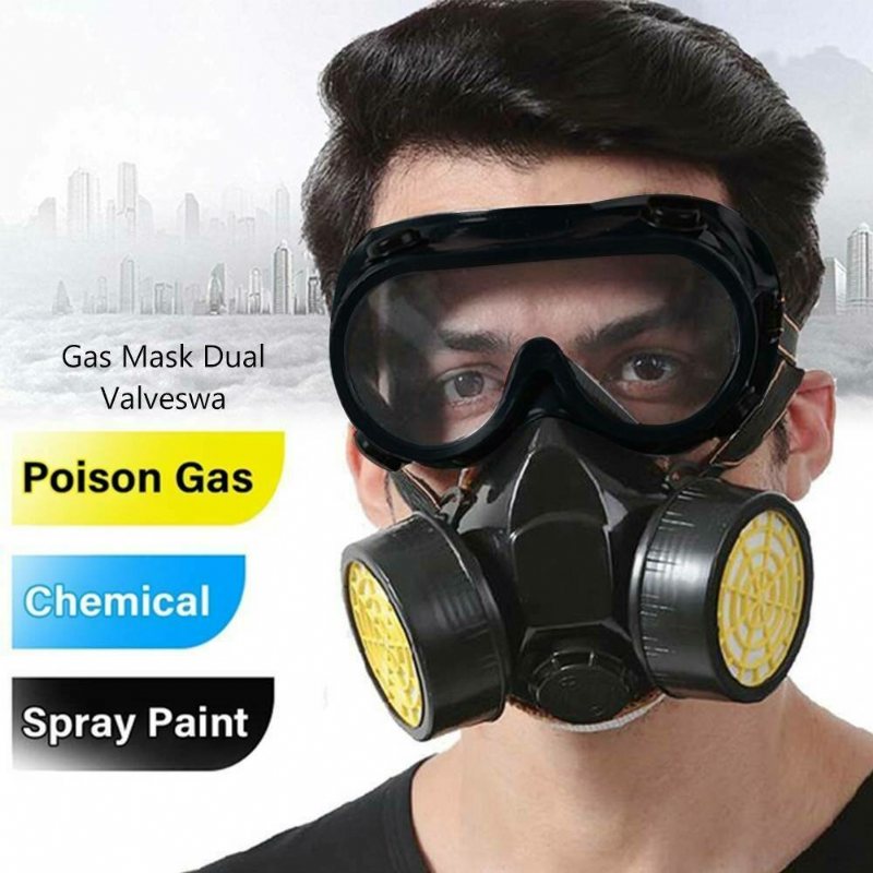 Maska Przeciwgazowa Filtr Ochronny Respirator Chemiczny Przeciwpyłowa