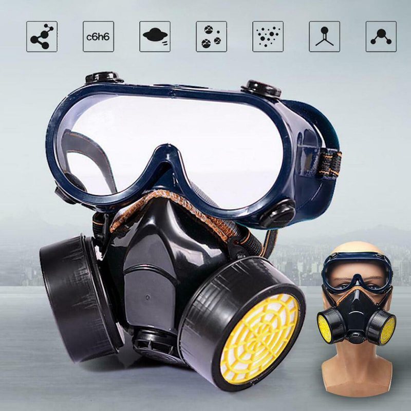 Maska Przeciwgazowa Filtr Ochronny Respirator Chemiczny Przeciwpyłowa