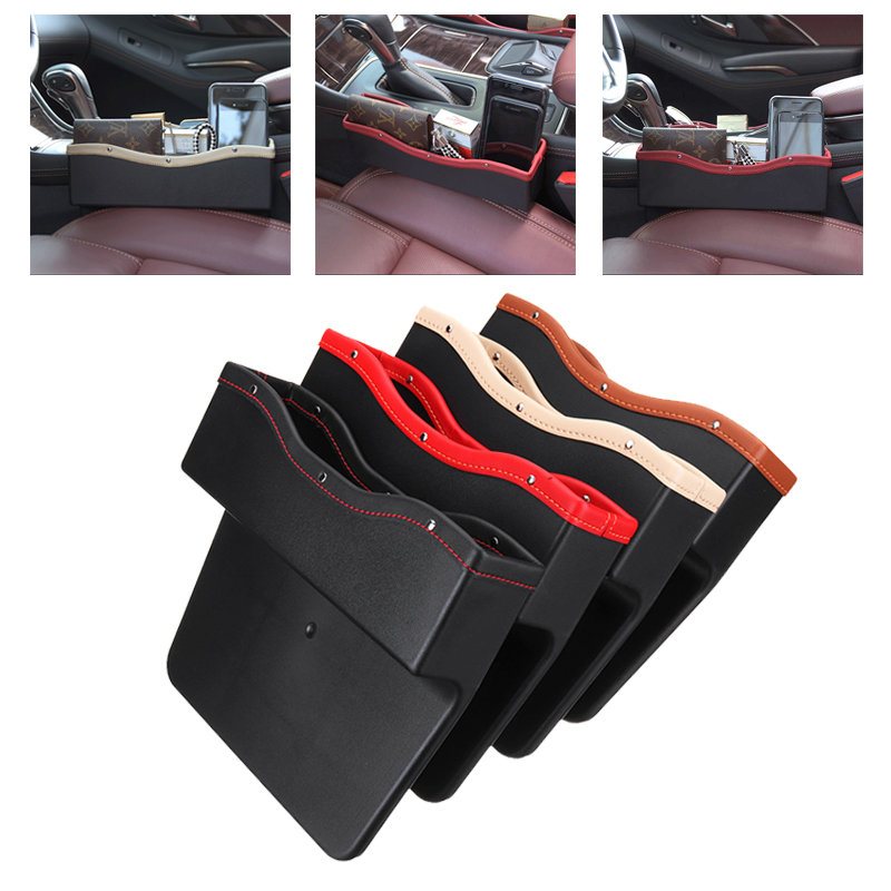 Pu Leather Car Seat Gap Slit Storage Bag Box Fotelik Samochodowy Organizer Kieszonkowy