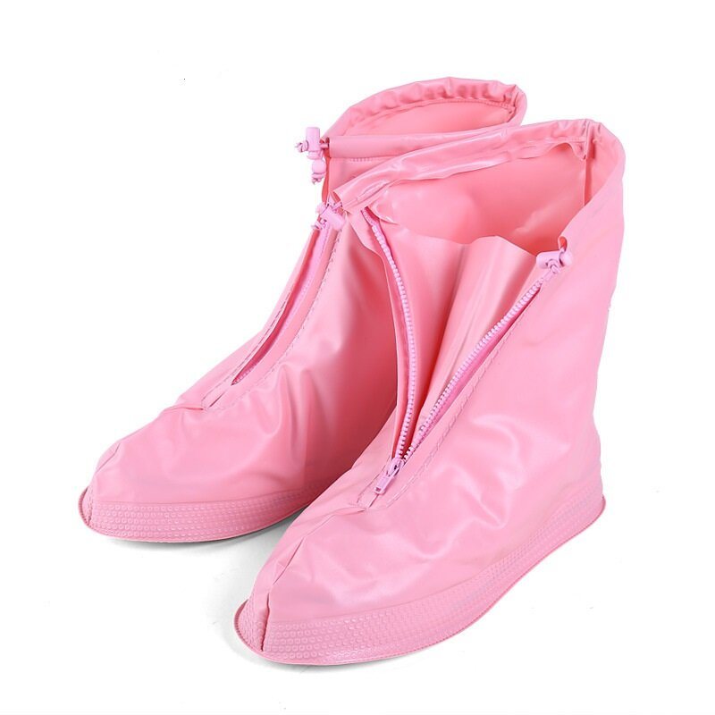 Wodoodporne Ochraniacze Na Buty Osłona Buta Unisex Zipper Rain Shoe Covers Antypoślizgowe Kalosze