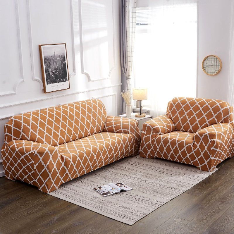 1/2/3/4-osobowa Elastyczna Narzuta Na Sofę Narzuty Settee Stretch Floral Couch Protector Pokrowce Na Krzesła