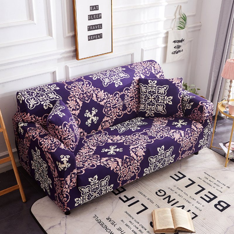 1/2/3/4 Seater Violet Home Miękka Elastyczna Narzuta Na Sofę Easy Stretch Slipcover Protector Couch