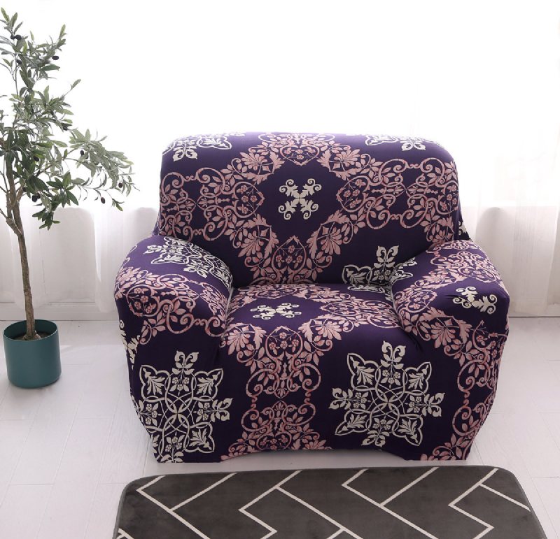 1/2/3/4 Seater Violet Home Miękka Elastyczna Narzuta Na Sofę Easy Stretch Slipcover Protector Couch