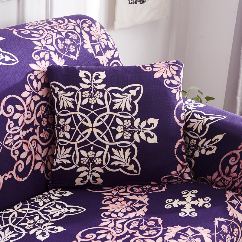 1/2/3/4 Seater Violet Home Miękka Elastyczna Narzuta Na Sofę Easy Stretch Slipcover Protector Couch