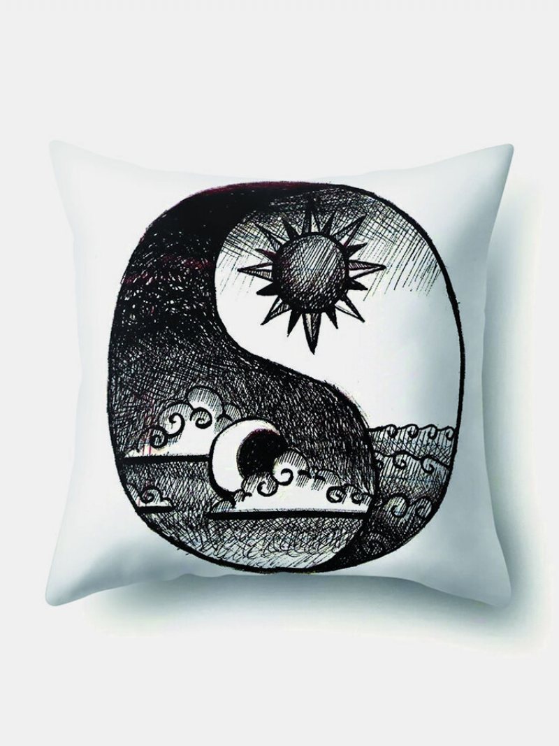 1 Pc Sun Moon Mandala Wzór Poszewki Na Poduszkę Rzuć Poszewka Na Home Decoration Planety Na