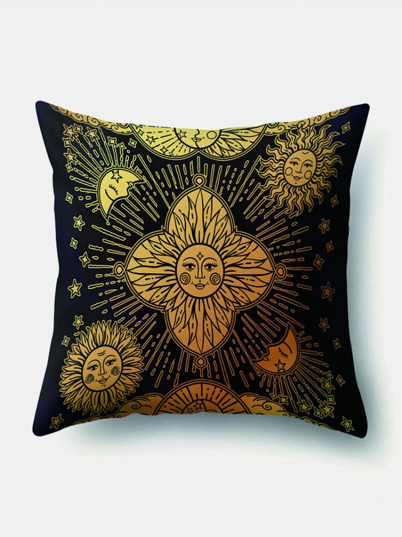 1 Pc Sun Moon Mandala Wzór Poszewki Na Poduszkę Rzuć Poszewka Na Home Decoration Planety Na