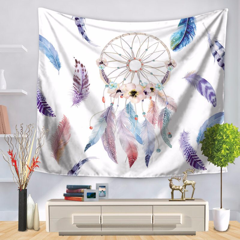 150x130cm Romantyczny Łapacz Snów Wall Hanging Tapestry Beach Yoga Ręcznik Narzuta Decor