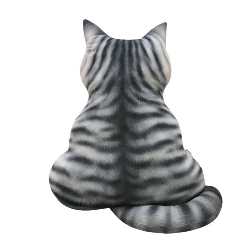 3d Printed Cat Back Cushion Pluszowa Zabawka Prezent Symulacja Kota Poduszka