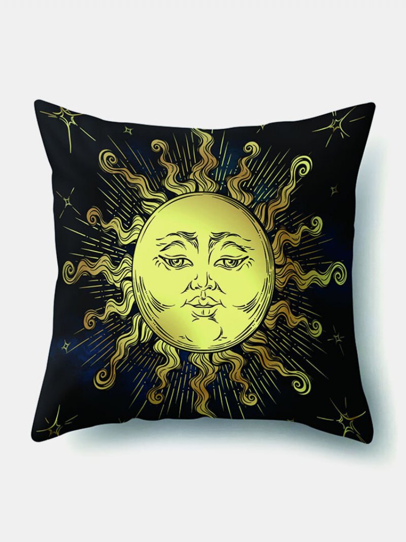 4 Szt. Sun Moon Mandala Wzór Poszewki Na Poduszkę Rzuć Poszewka Na Home Decoration Planety Na