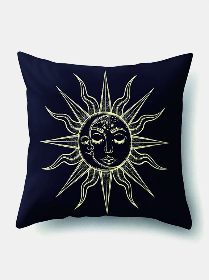 4 Szt. Sun Moon Mandala Wzór Poszewki Na Poduszkę Rzuć Poszewka Na Home Decoration Planety Na