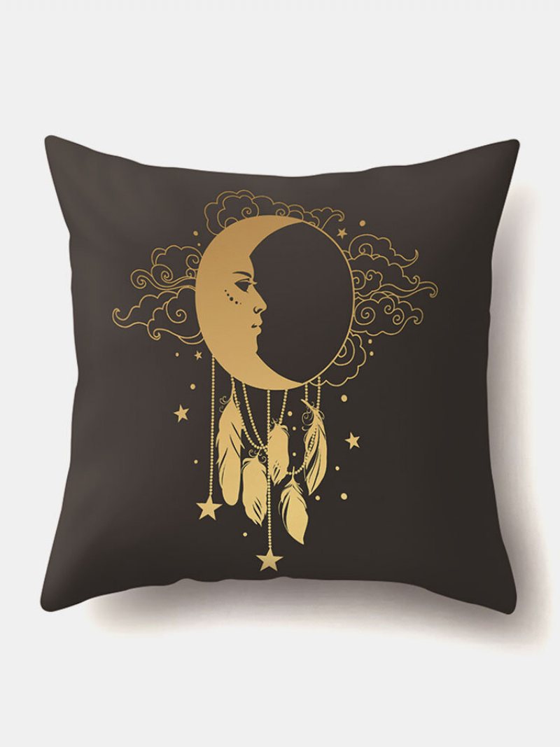 4 Szt. Sun Moon Mandala Wzór Poszewki Na Poduszkę Rzuć Poszewka Na Home Decoration Planety Na