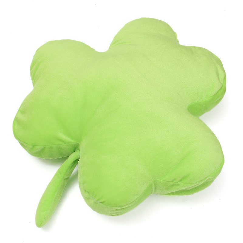 40cm Śliczna Koniczyna Shamrock Miękka Wypchana Pluszowa Poduszka Zabawka Happy Love Ornament Lalka