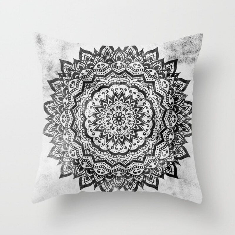 45cm Mandala Bawełniana Pościel Poszewka Na Poduszkę Z Nadrukiem Home Car Sofa Na