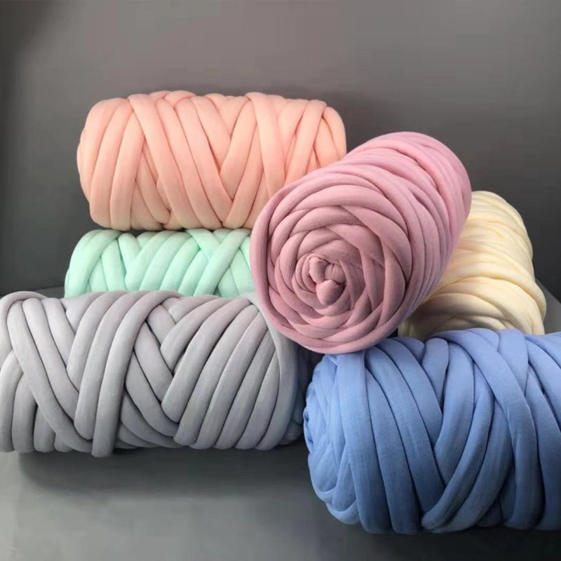 500g Gruba Przędza Diy Knitting Gruby Koc Niestrzępiący Się Można Prać W Pralce Włóczka Do Szydełkowania