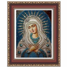 5d Okrągły Diament Malarstwo Diy Cross Stitch Wystrój Domu Haft Religijny Prezent