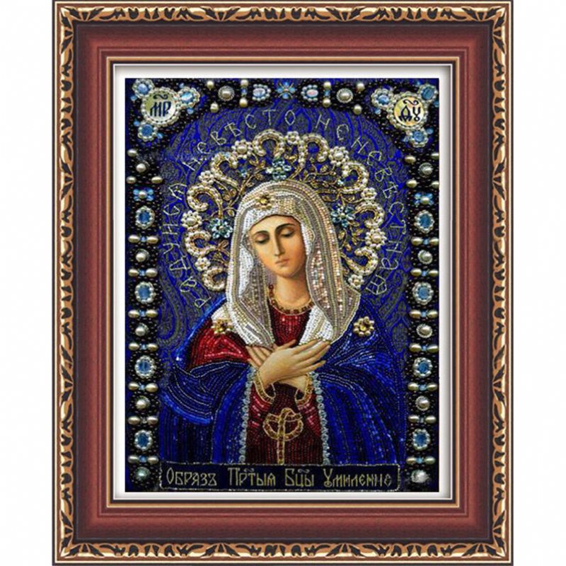 5d Okrągły Diament Malarstwo Diy Cross Stitch Wystrój Domu Haft Religijny Prezent