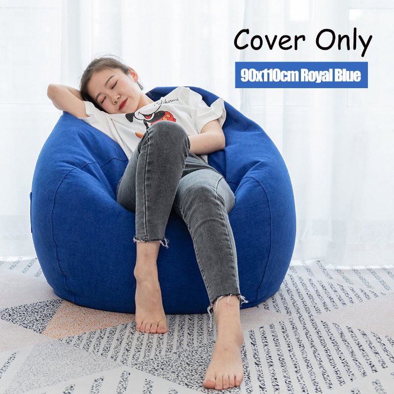 90x110cm Big Bean Bag Pokrowce Na Krzesła Z Kieszenią Pościel Pokrowiec Na Krzesło Worek Fasoli Dla Dorosłego Domu Indoor