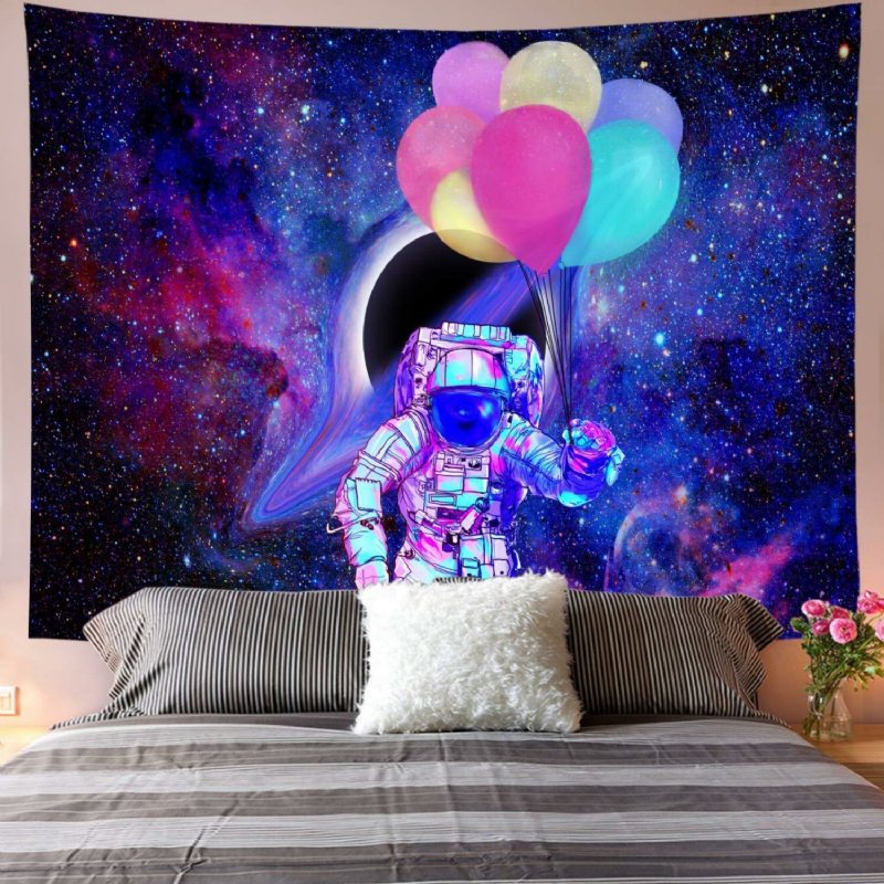 Astronauta Gobelin Wall Art Psychodeliczny Sypialnia Kurtyna Ścienny