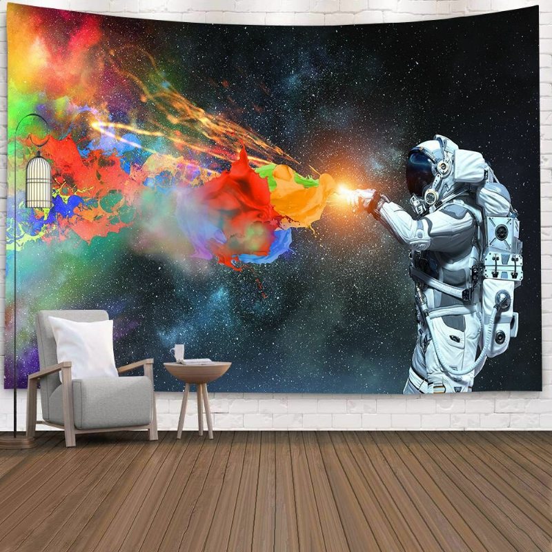 Astronauta Gobelin Wall Art Psychodeliczny Sypialnia Kurtyna Ścienny