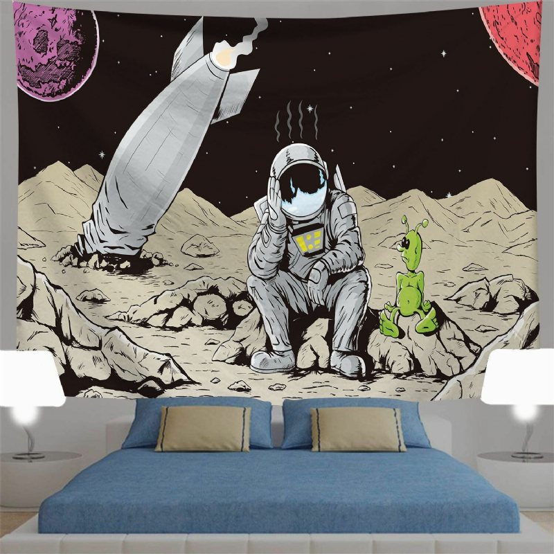 Astronauta Gobelin Wall Art Psychodeliczny Sypialnia Kurtyna Ścienny