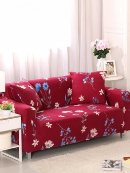 Czerwone Kimono 1/3 Osobowa Miękka Elastyczna Narzuta Na Sofę Easy Stretch Slipcover Protector Couch