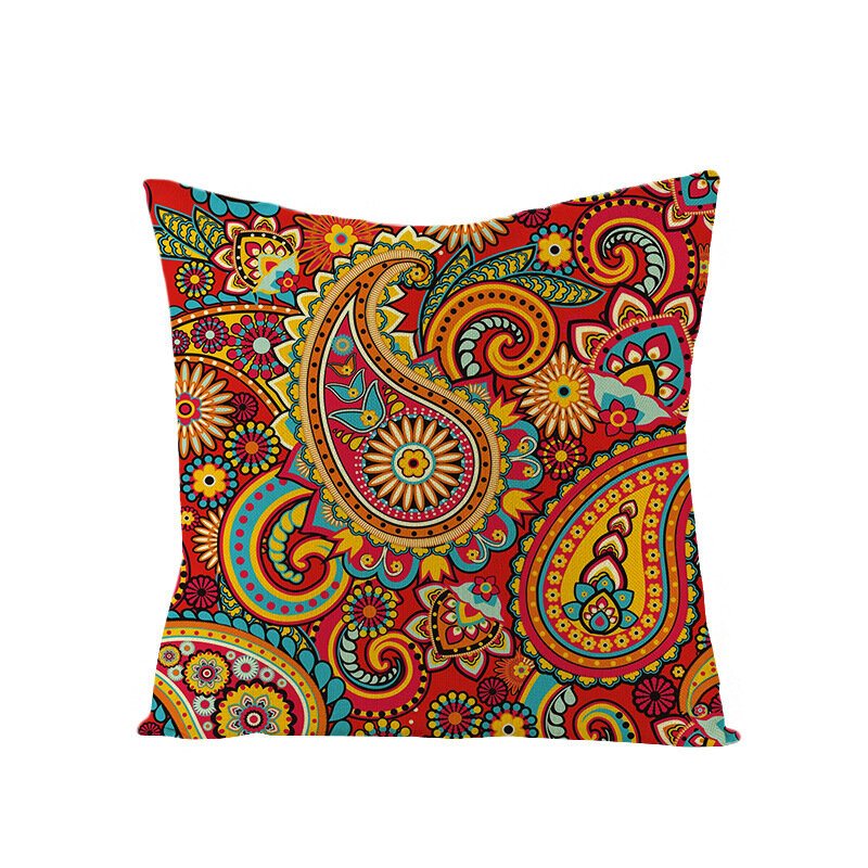 Czeski Mandala Ludowy Styl Geometryczny Pościel Rzuć Poszewki Na Poduszki Home Sofa Art Decor Poszewka Na Poduszkę