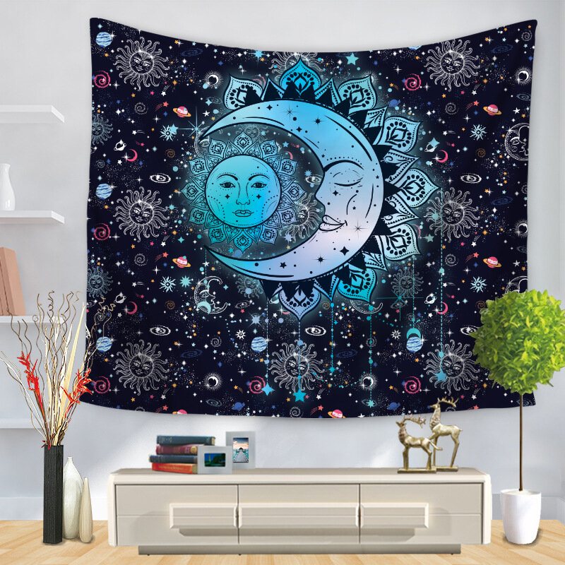 Czeski Mandala Tarot Constellation Wiszące Gobeliny Ścienne Strona Główna Sztuka Do Salonu Decor Ręczniki Plażowe