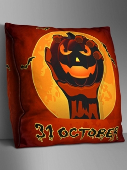 Dwustronna Drukowana Poszewka Na Poduszkę Na Halloween Domowa Sofa Miękka Narzuta Art Decor