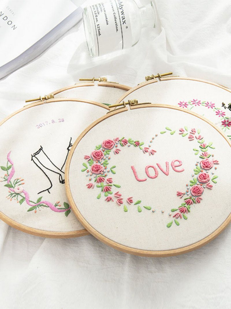 Lover Heart Printed Diy Europejskie Zestawy Do Haftu Ręcznie Robiony Zestaw Do Szycia Dla Początkujących