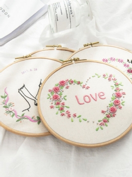 Lover Heart Printed Diy Europejskie Zestawy Do Haftu Ręcznie Robiony Zestaw Do Szycia Dla Początkujących