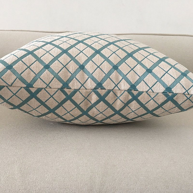 Modem Zwięzły Styl Chenille Plaid Poszewka Na Poduszkę Dwustronny Nadruk Sofa Decor Na