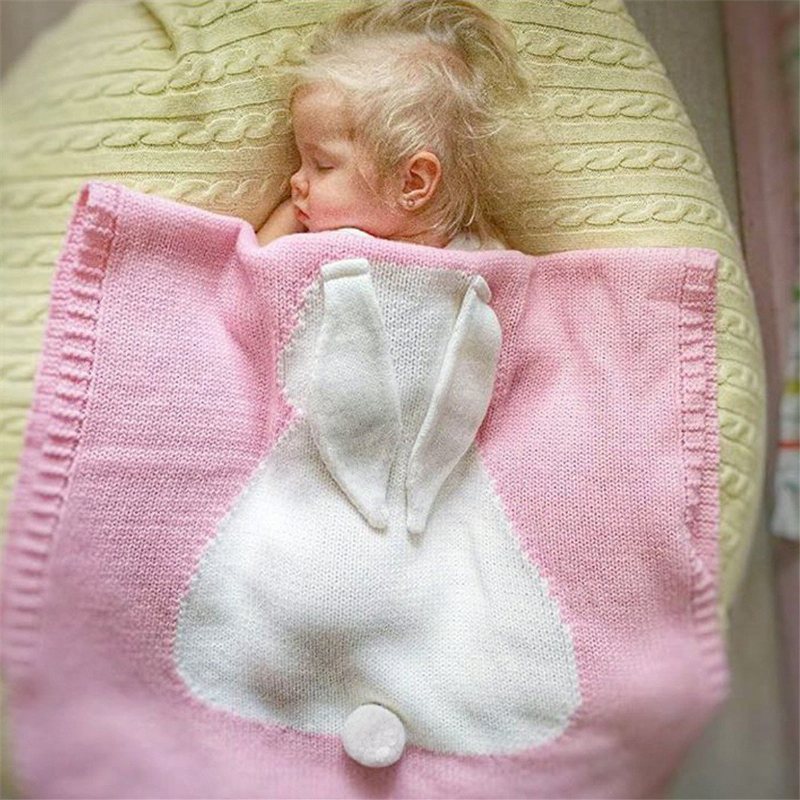 Niemowlę Baby Bunny Napping Koc Królik Pościel Ręcznik Pokrywa Rzuca Wrap Soft