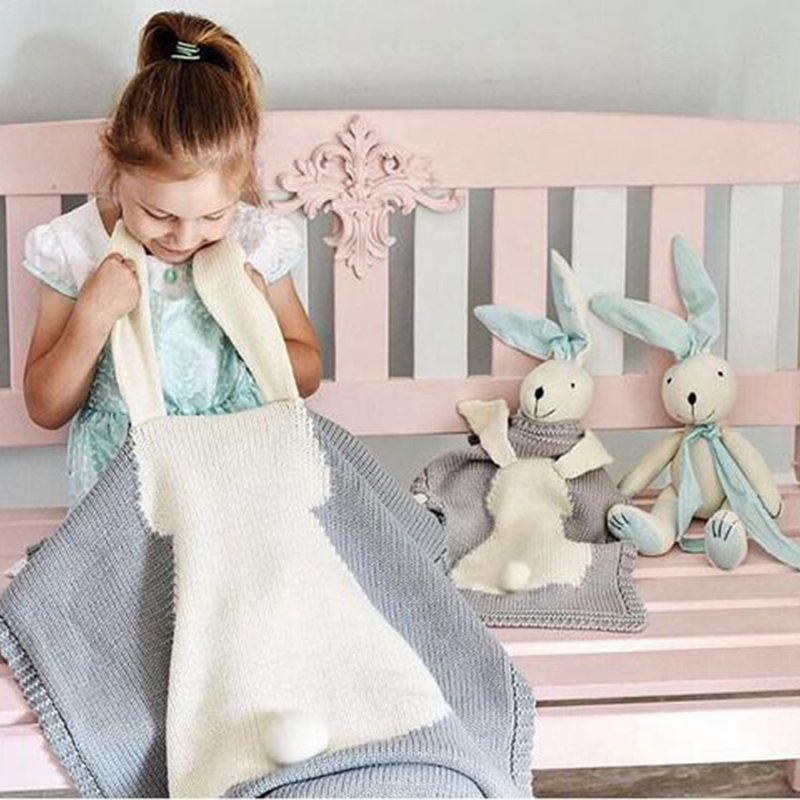 Niemowlę Baby Bunny Napping Koc Królik Pościel Ręcznik Pokrywa Rzuca Wrap Soft